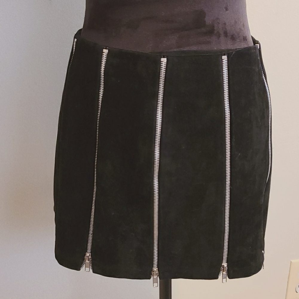 Black Zippered Skirt